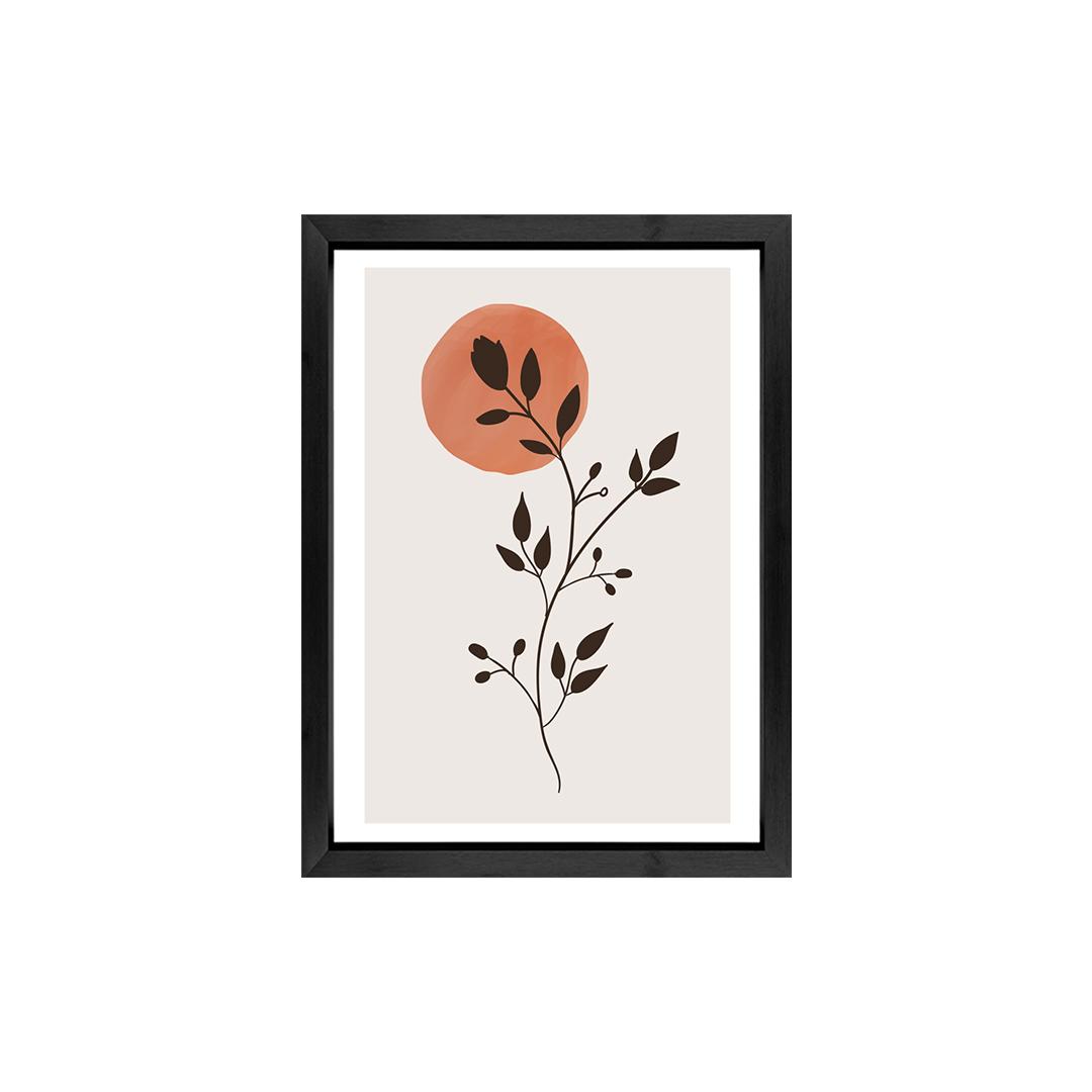 Set of 3 Terracotta Sun Abstract Panels