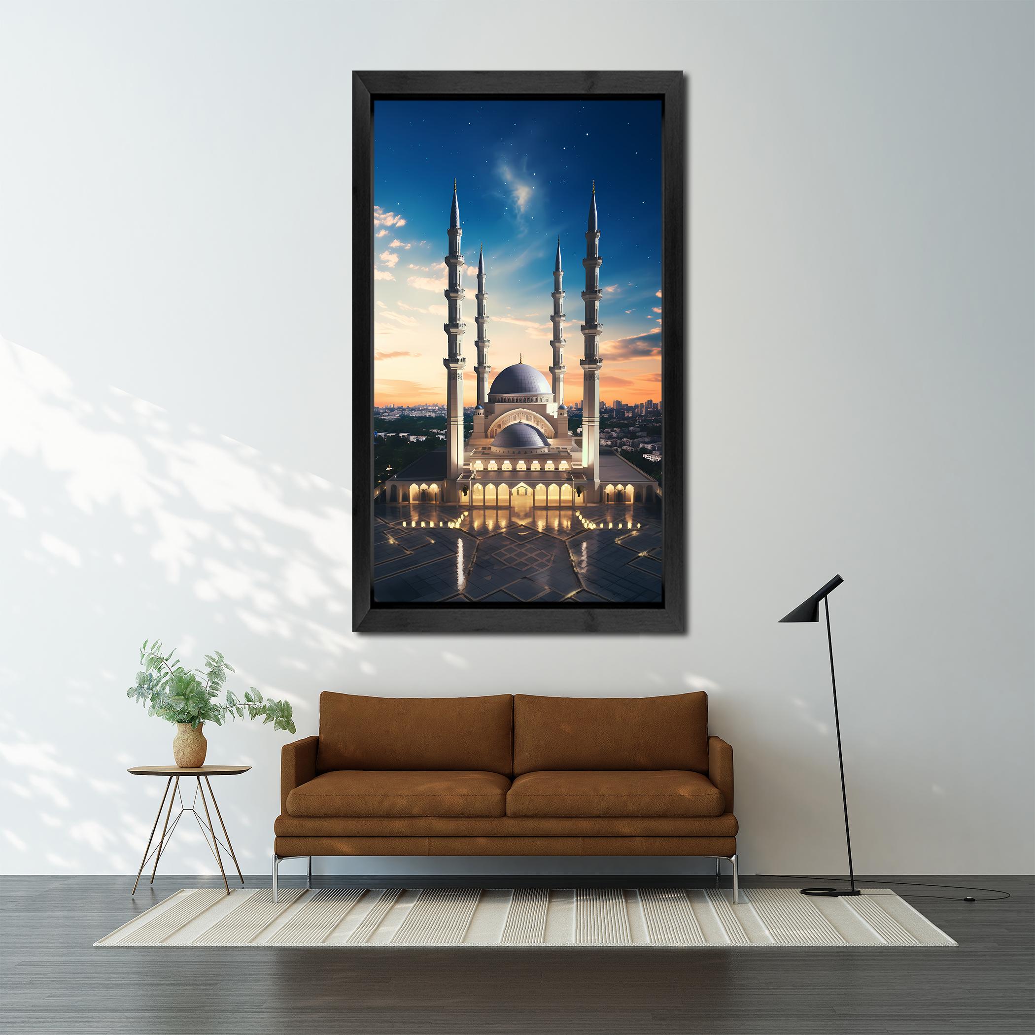 Majestic 3D Grand Mosque Wall Art Frame
