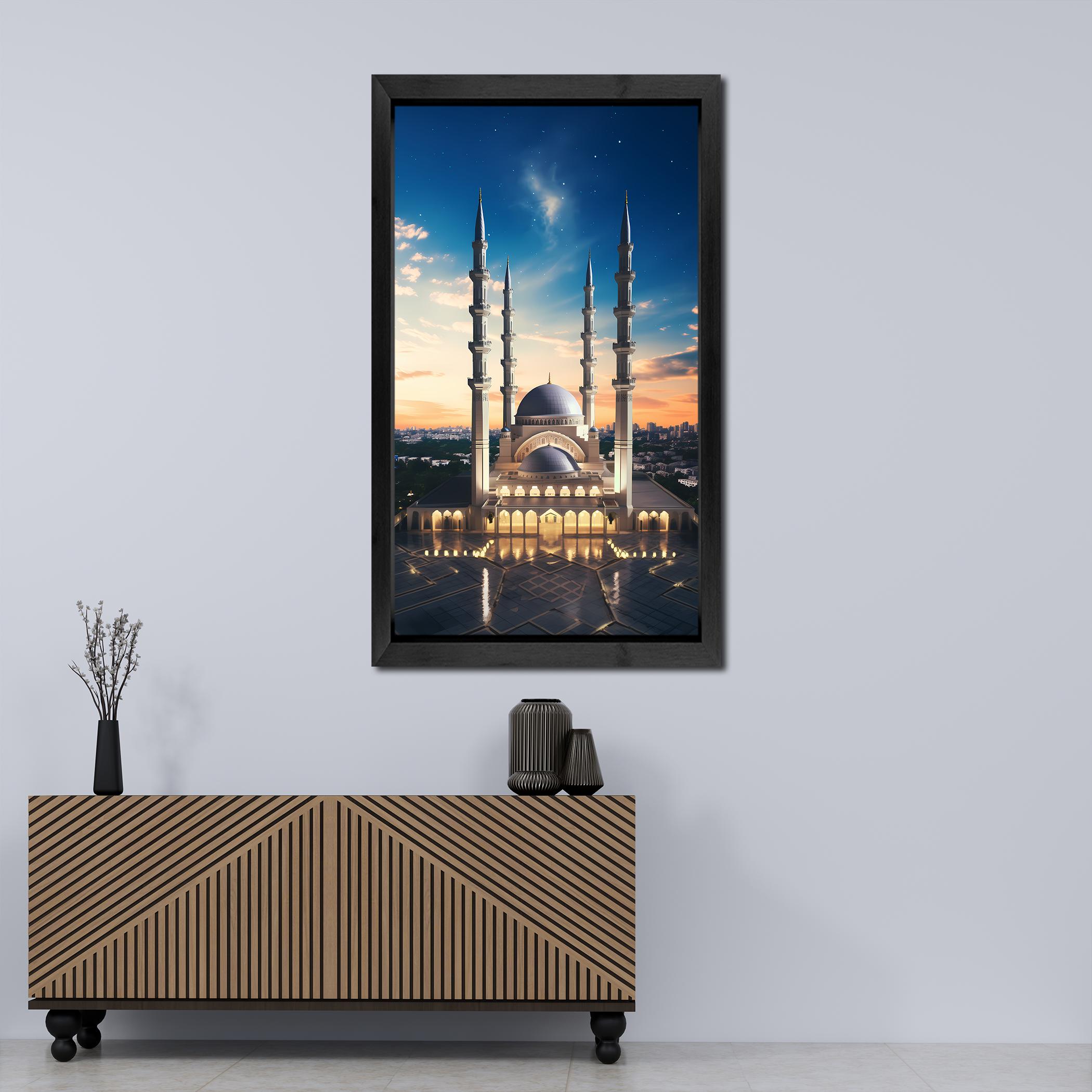 Majestic 3D Grand Mosque Wall Art Frame - Image 2