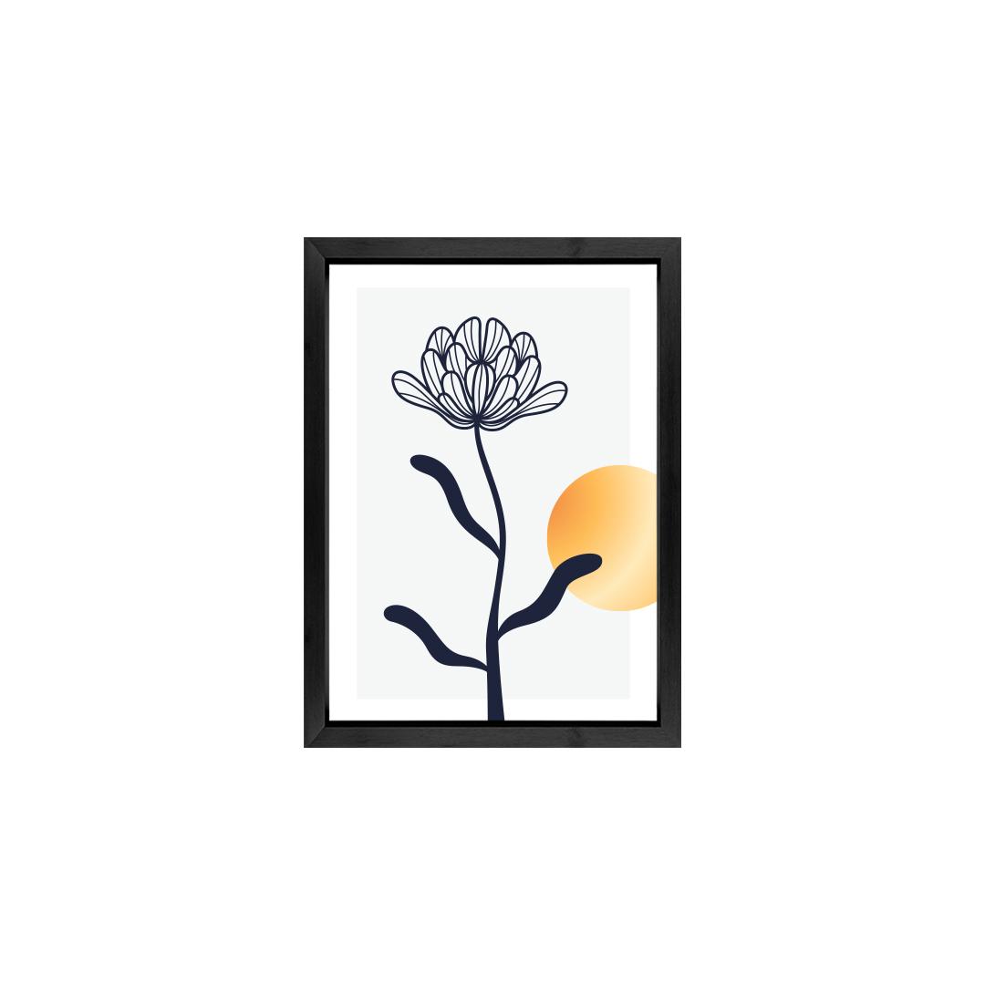 Boho Botanical Floral and Leaf Wall Art Set