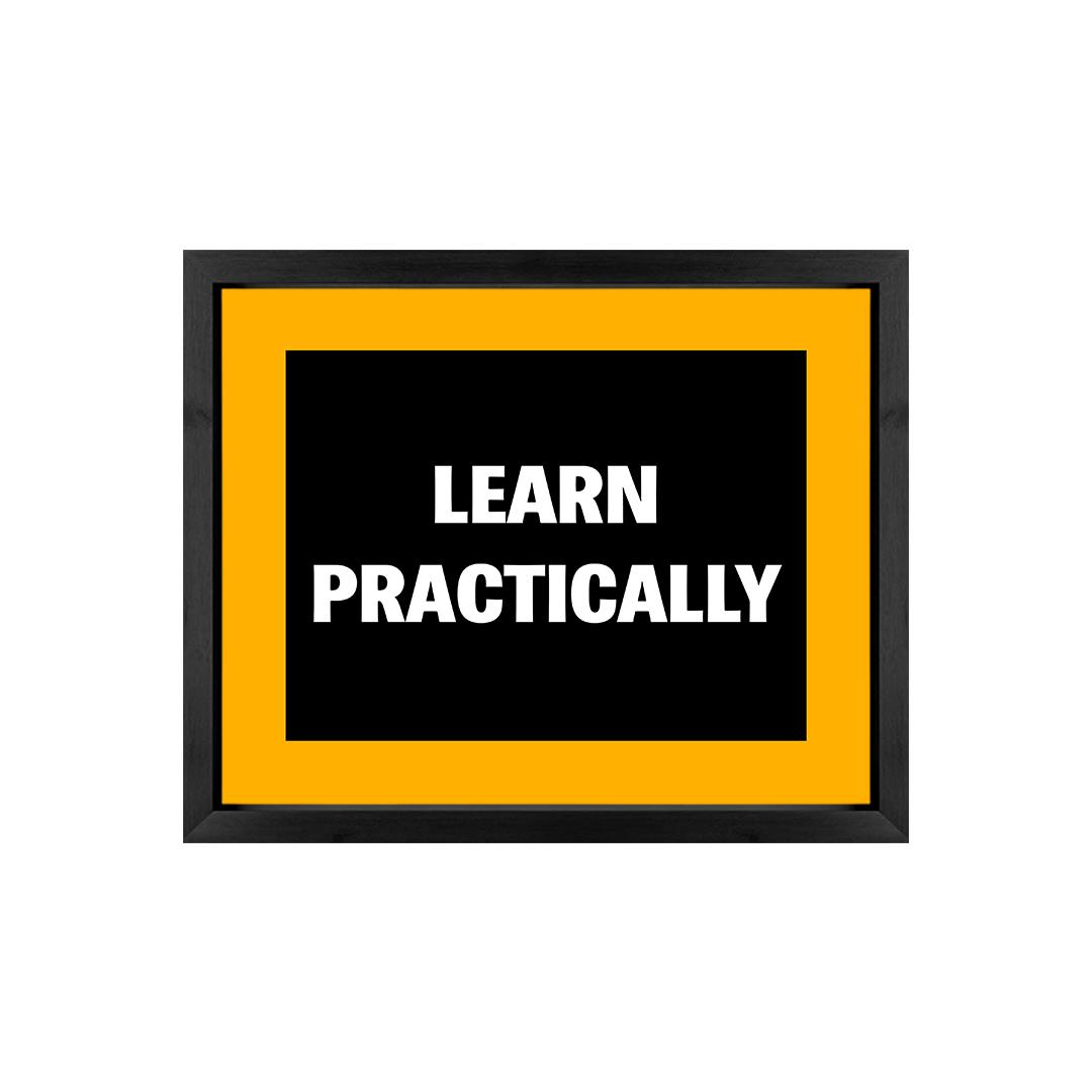 Motivational Business Principles Wooden Wall Art Frame Set