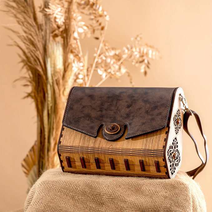 Wooden Hand Bag